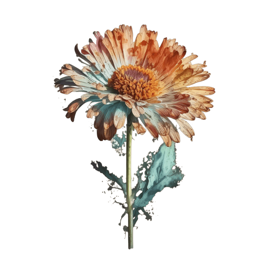 Watercolor Flower png - Rose png