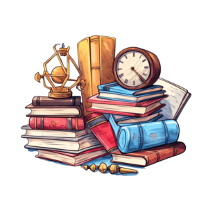 Books and stationary png - Rose png