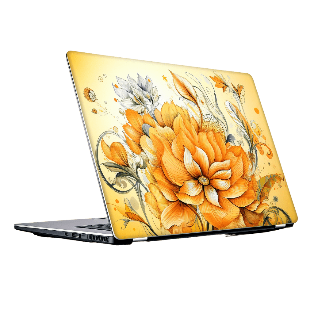 Laptop sticker png - Rose png