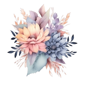 Watercolor flower png - Rose png