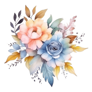 Watercolor flower png - Rose png