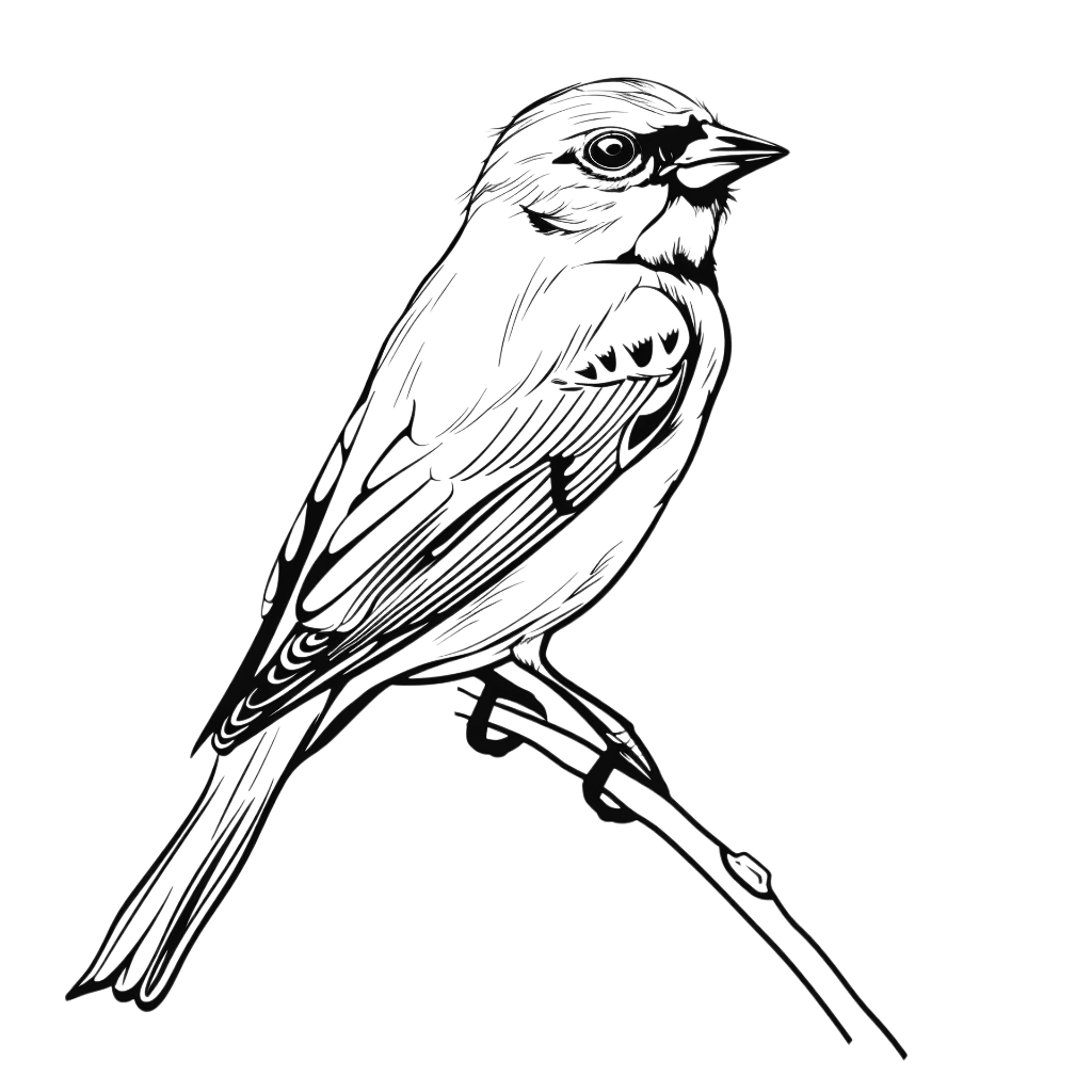 bird outline - Rose png