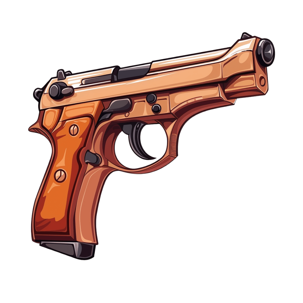 cartoon gun - Rose png