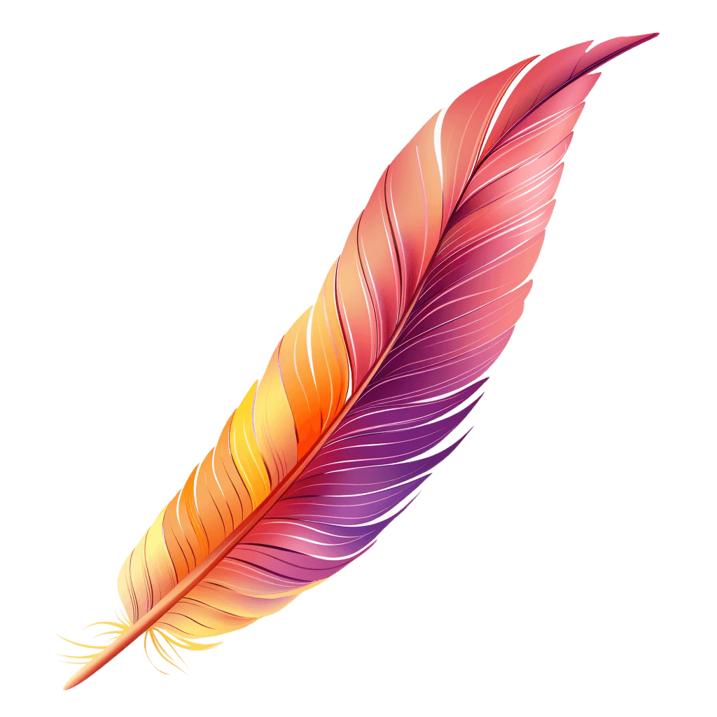 feather clipart - Rose png