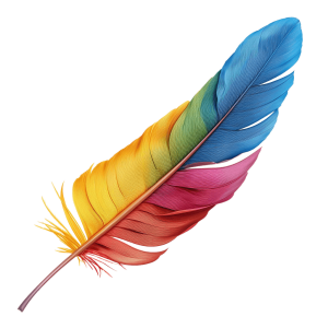 feather clipart - Rose png