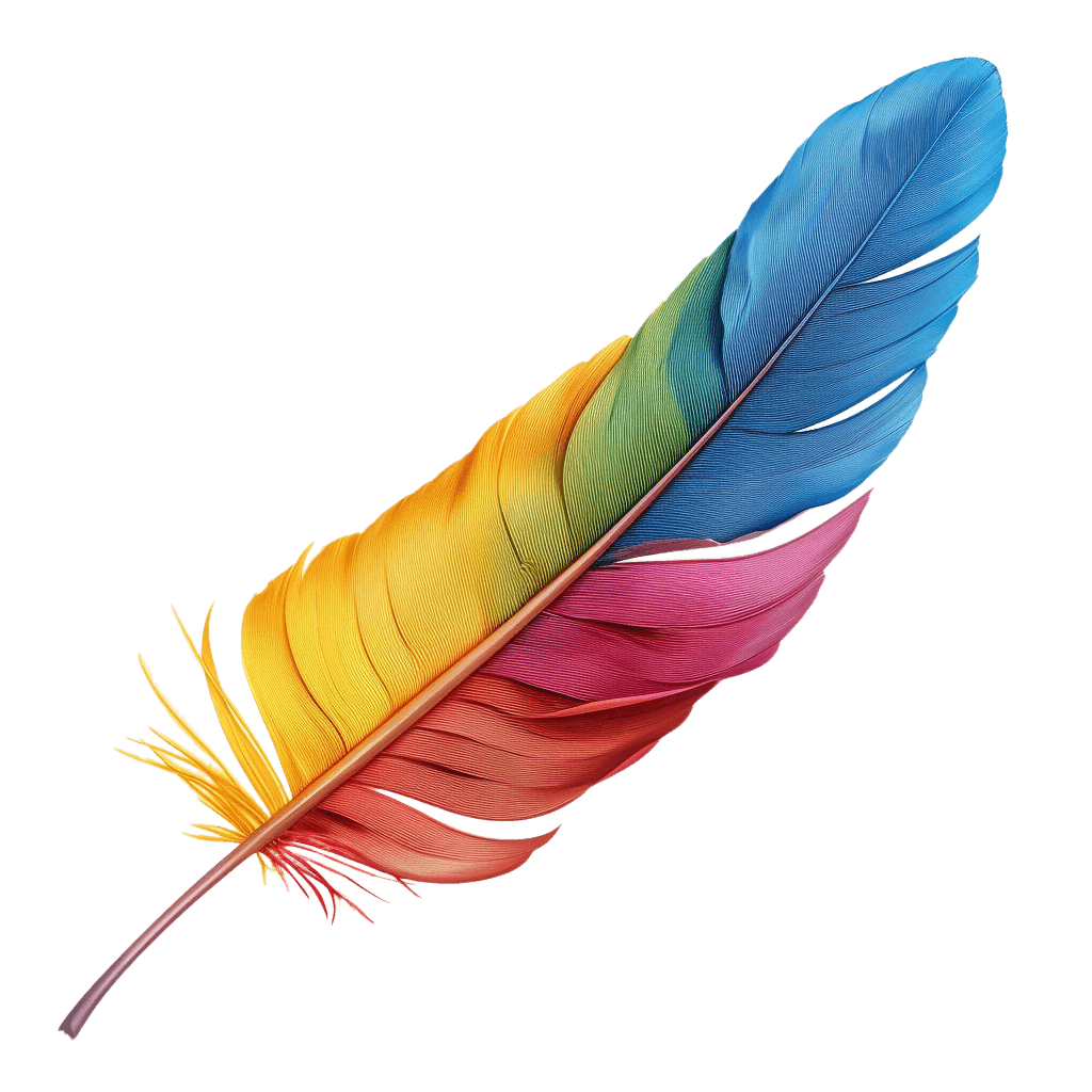 feather clipart - Rose png