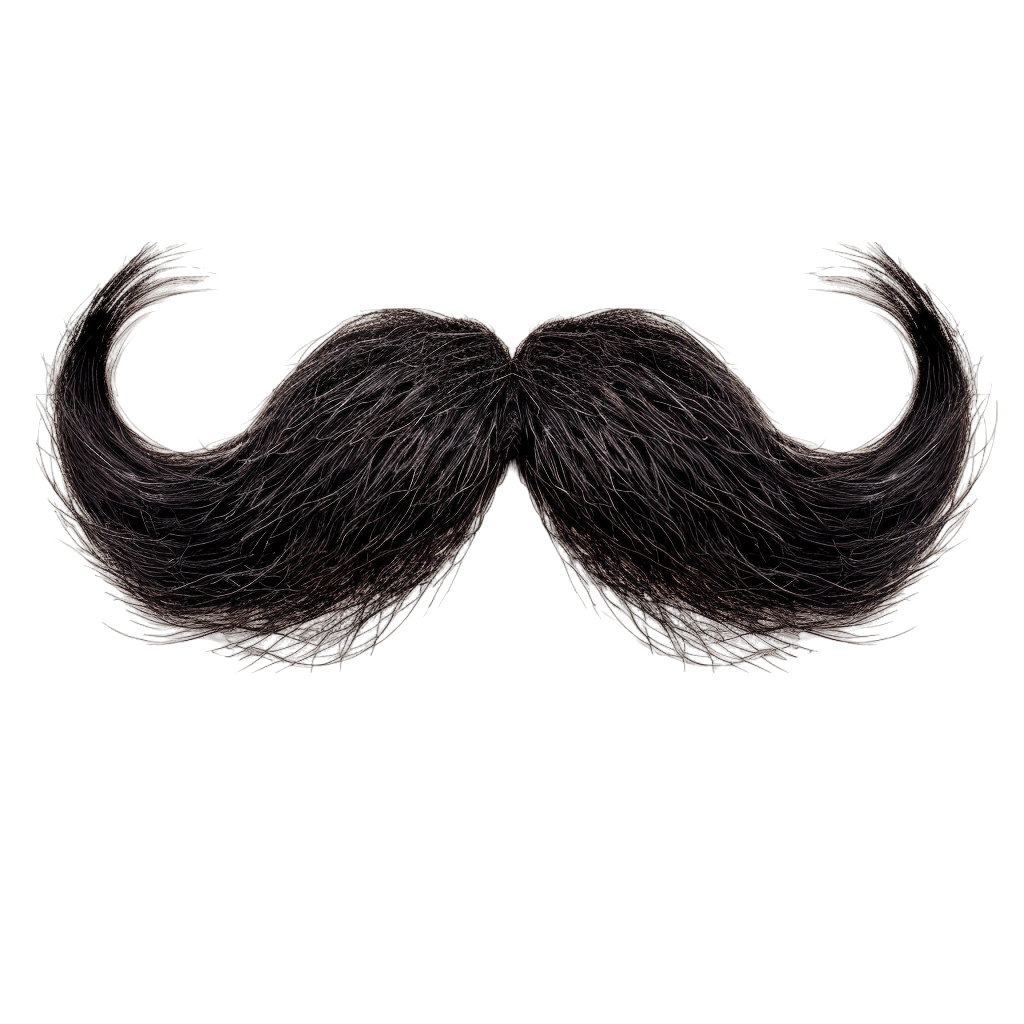 french mustache - Rose png