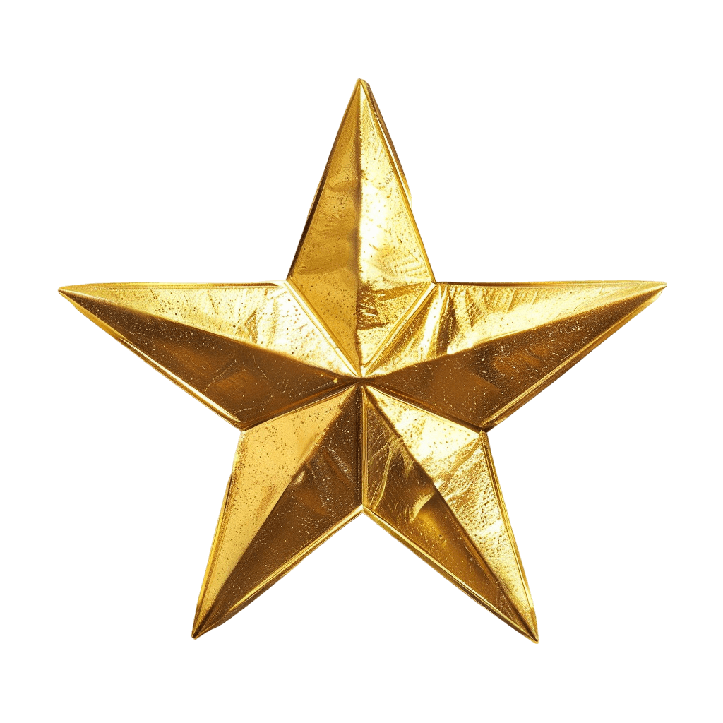 gold star png - Rose png