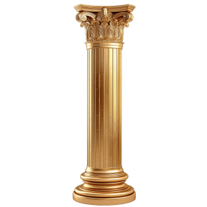 golden pillar png - Rose png