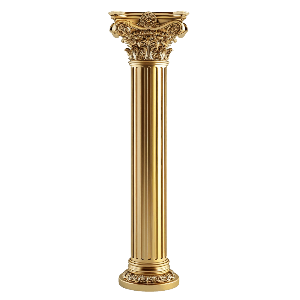 golden pillar png - Rose png
