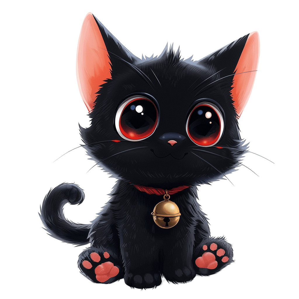 black cat png - Rose png