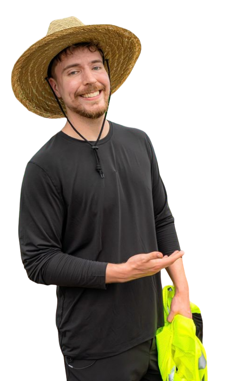 mrbeast png - Rose png