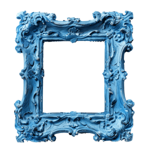 blue picture frame png - Rose png
