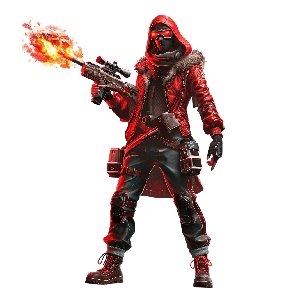 free fire character png - Rose png