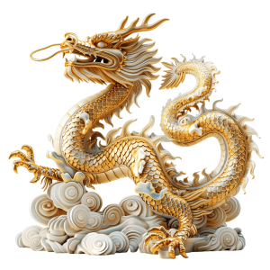 chinese dragon art png - Rose png