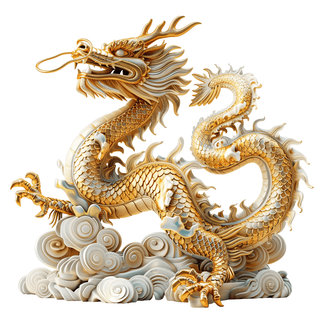 chinese dragon art png - Rose png