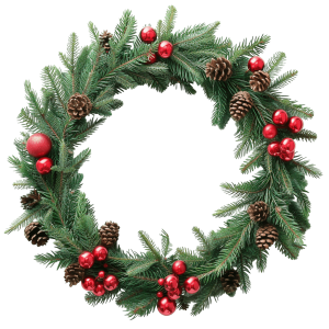 christmas garland png - Rose png