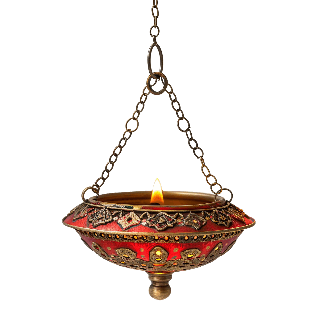 hanging diya png - Rose png