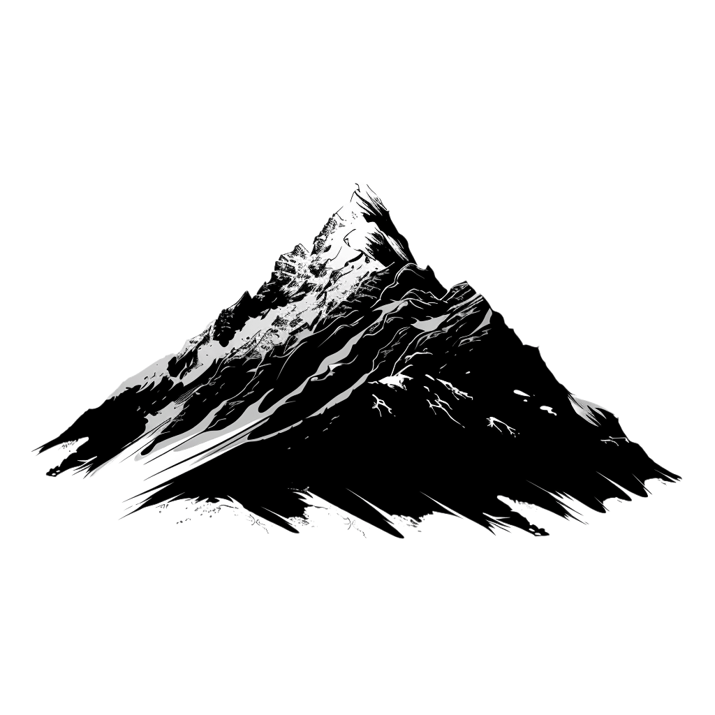 mountain silhouette png - Rose png