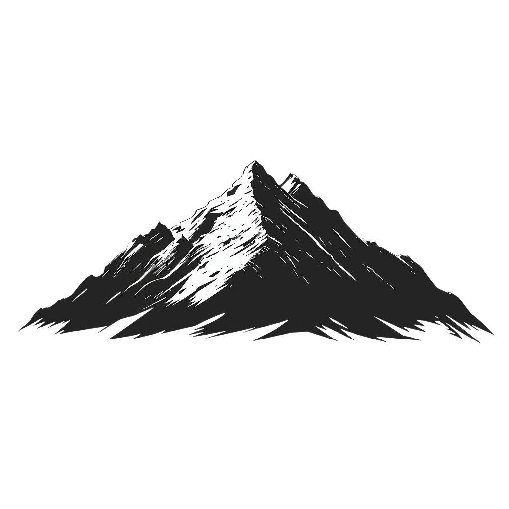 mountain silhouette png - Rose png