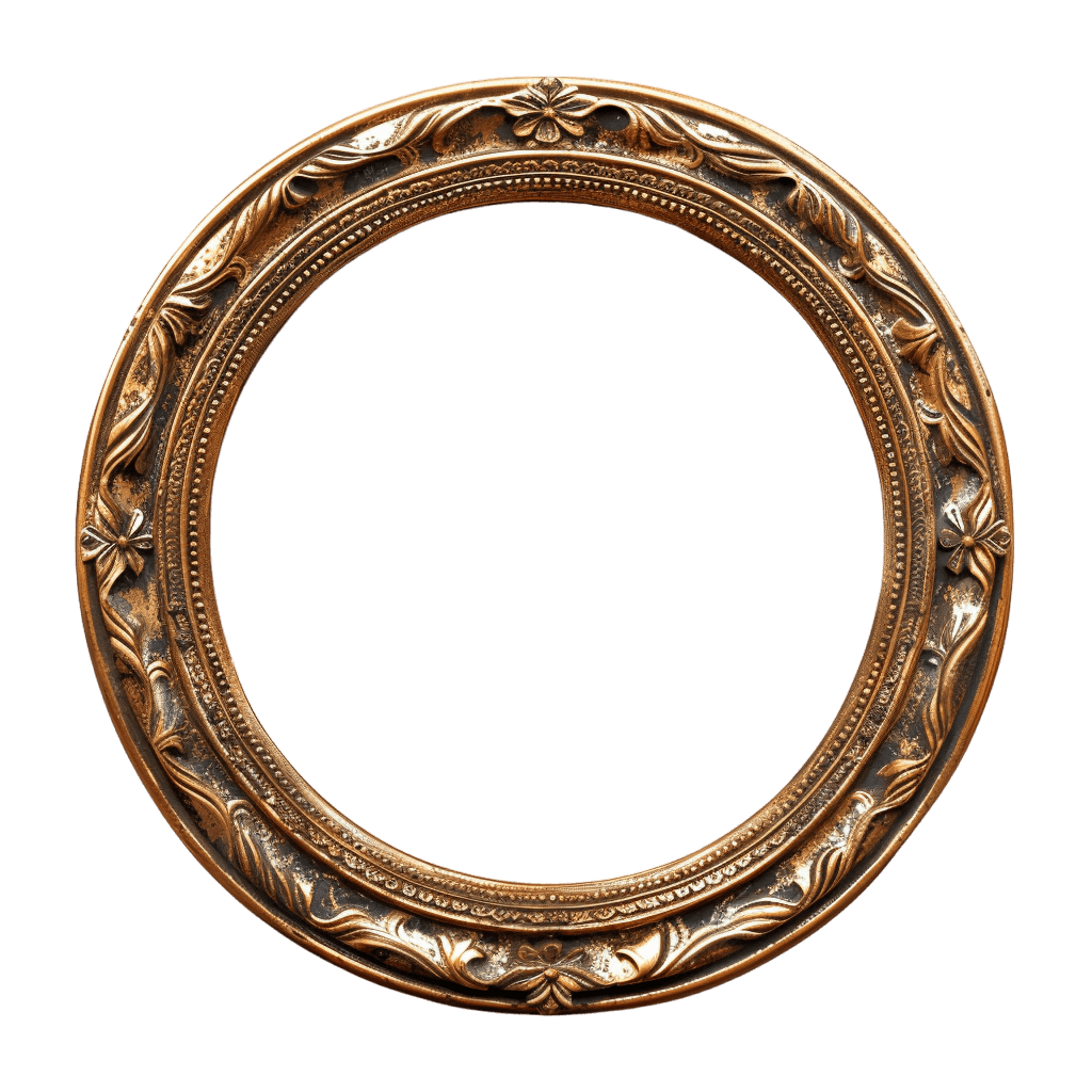 round frame png - Rose png
