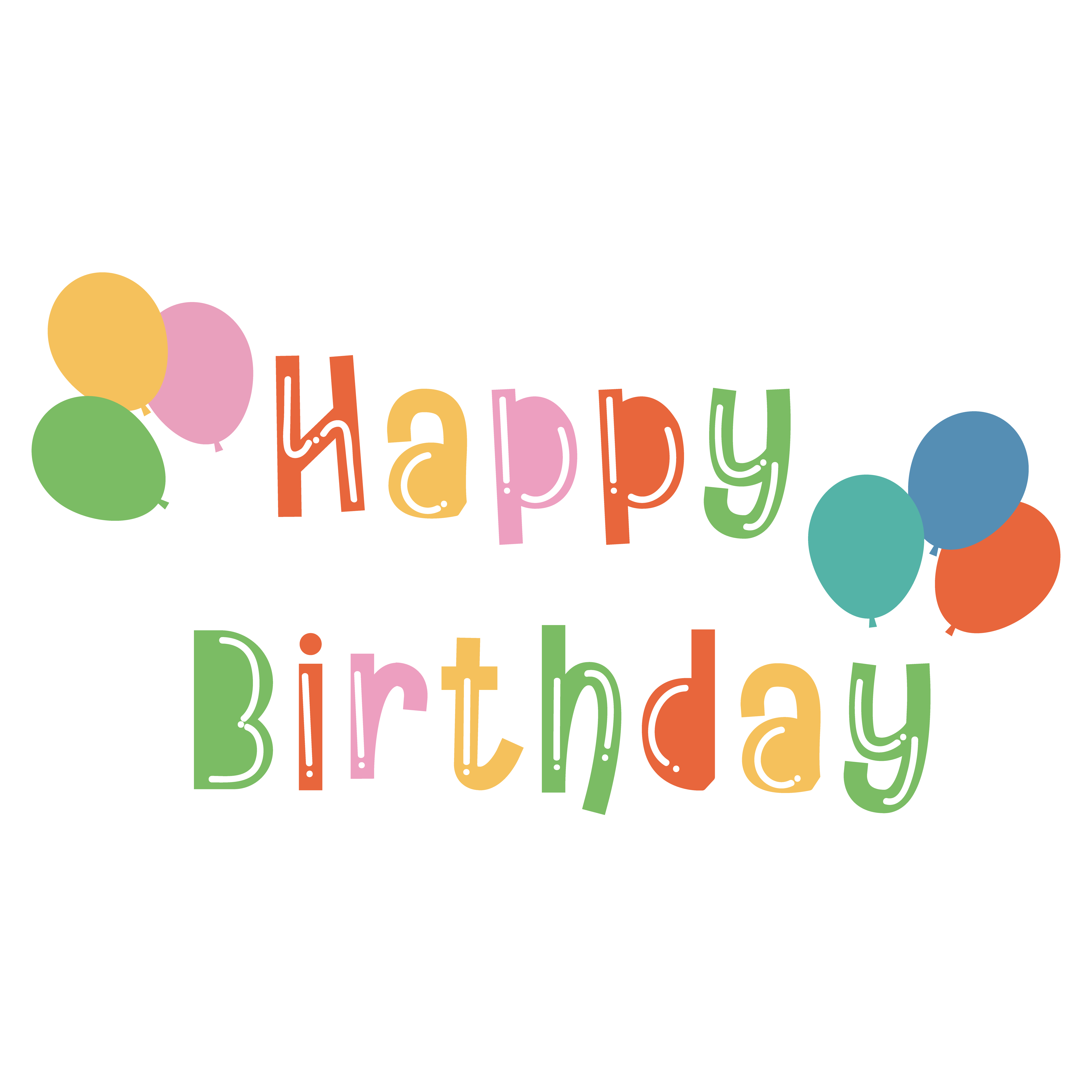 calligraphy happy birthday png - Rose png