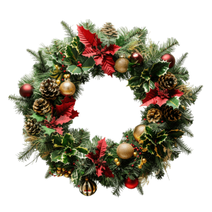 christmas wreath png - Rose png