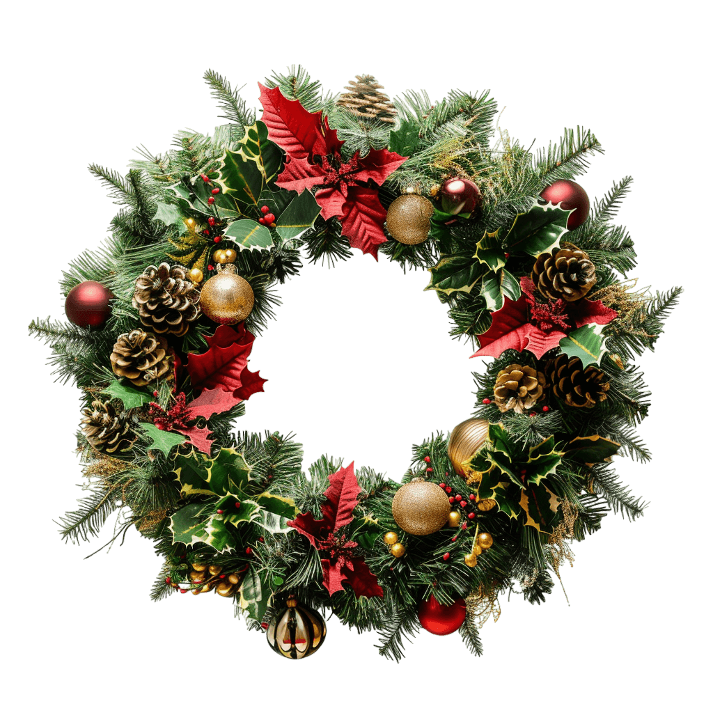 christmas wreath png - Rose png