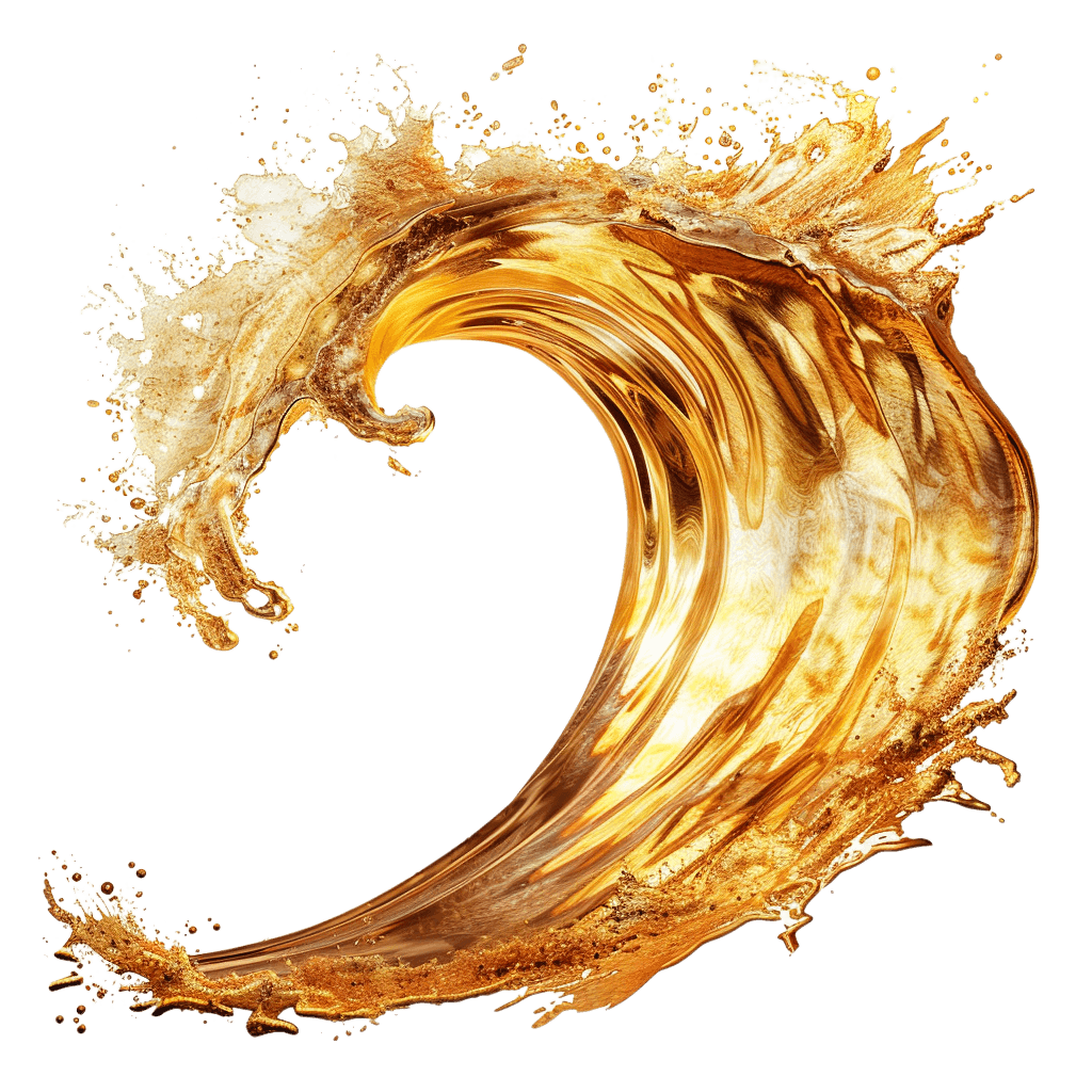 golden wave png - Rose png