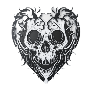 goth heart png - Rose png