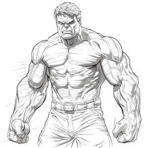 hulk coloring page - Rose png