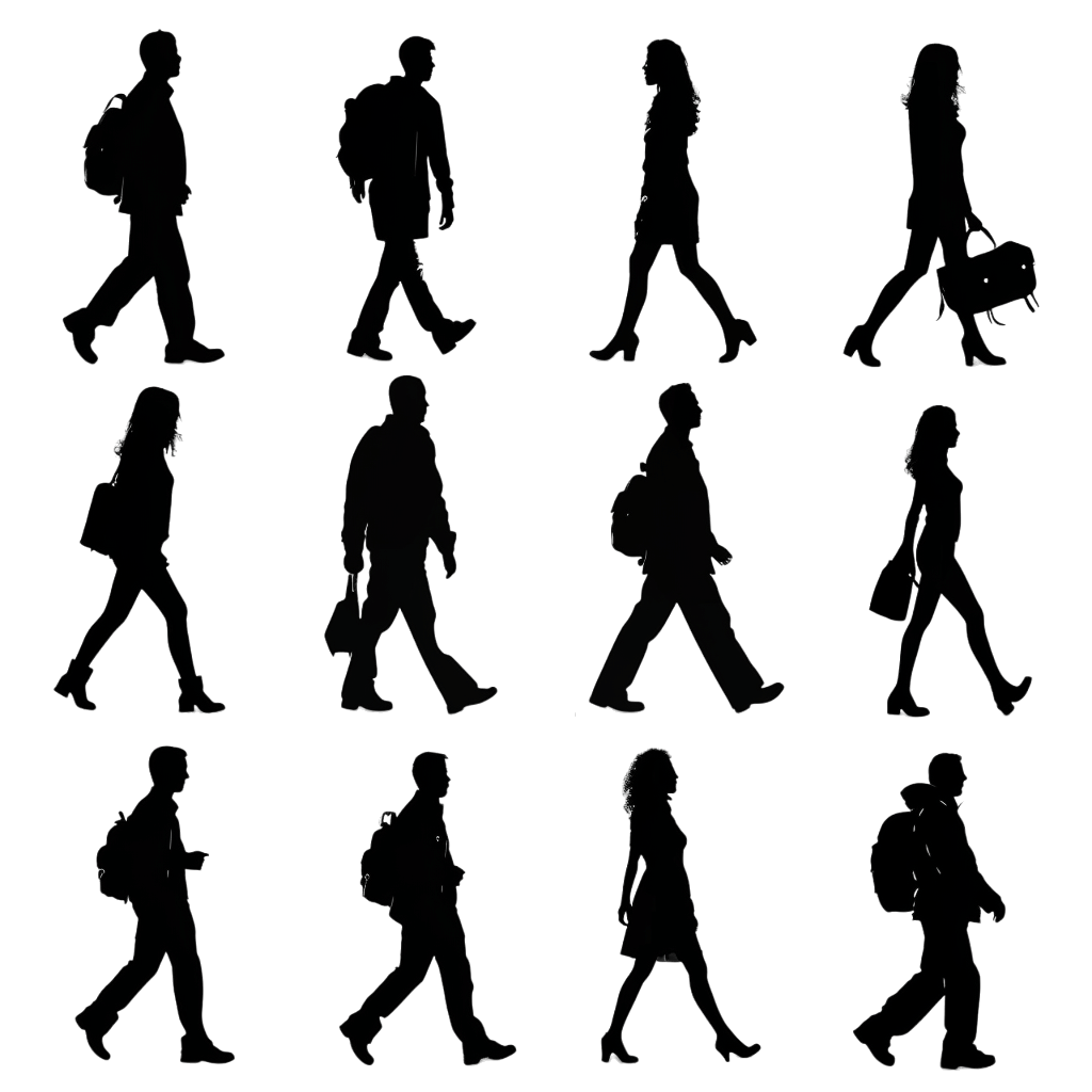 people silhouette png - Rose png