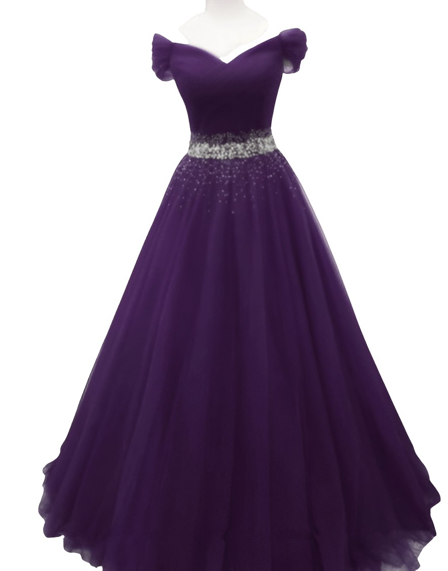 dark purple prom dress - Rose png