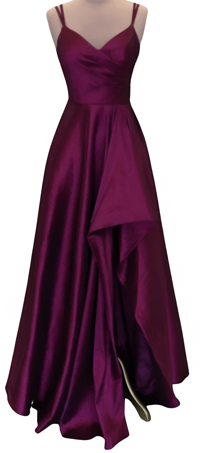 dark purple prom dress - Rose png