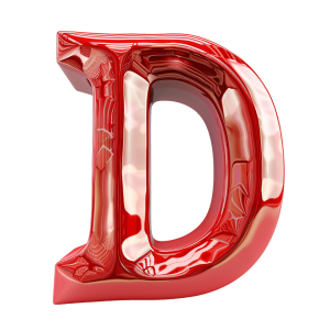 3d letters - Rose png