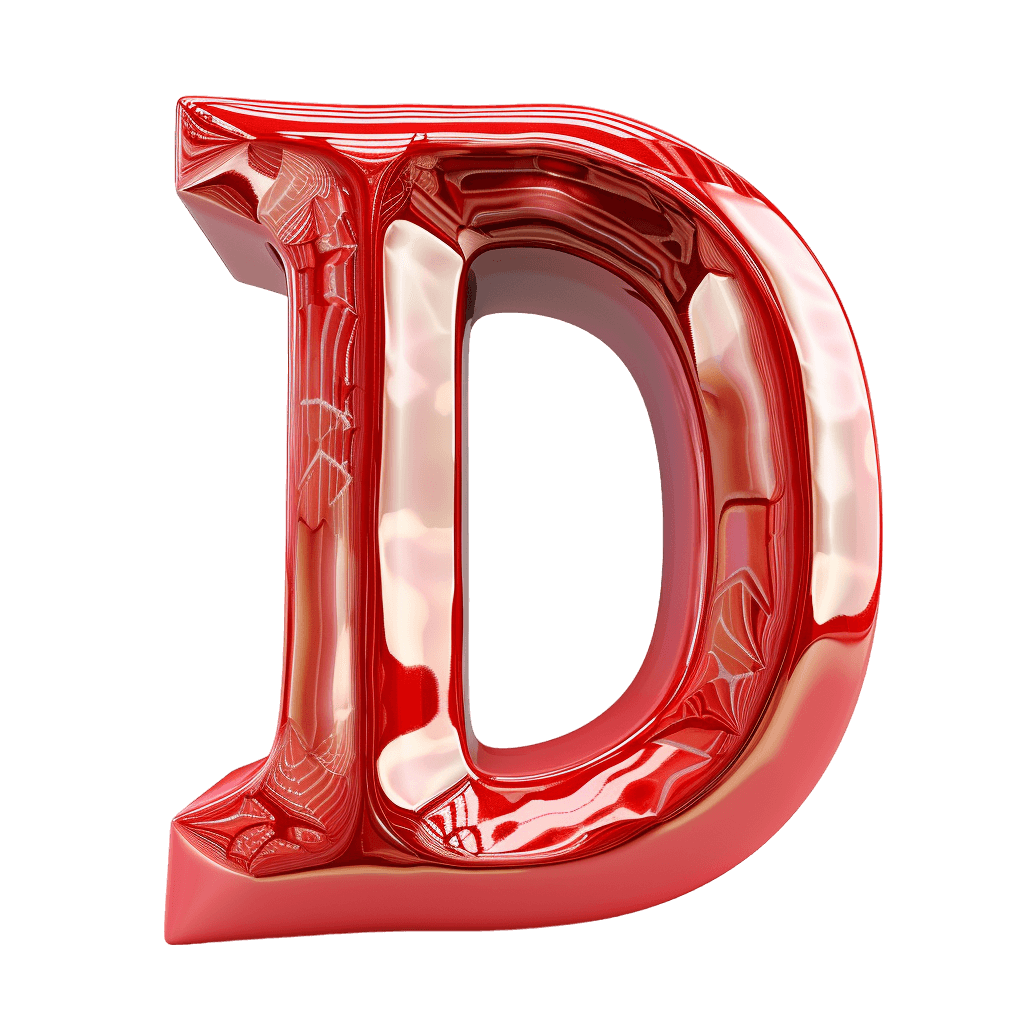 3d letters - Rose png