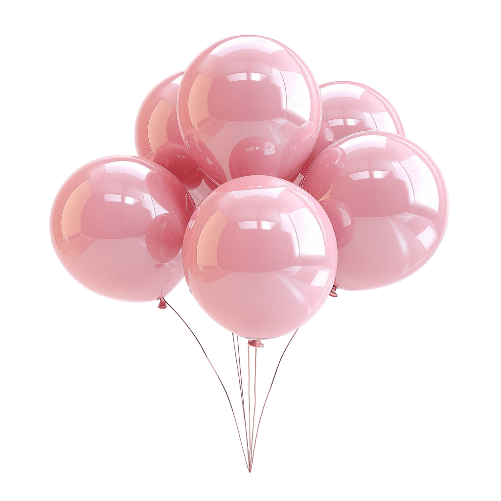 ballon - Rose png