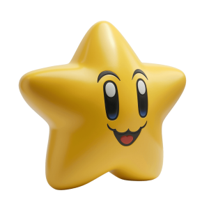 mario star png - Rose png