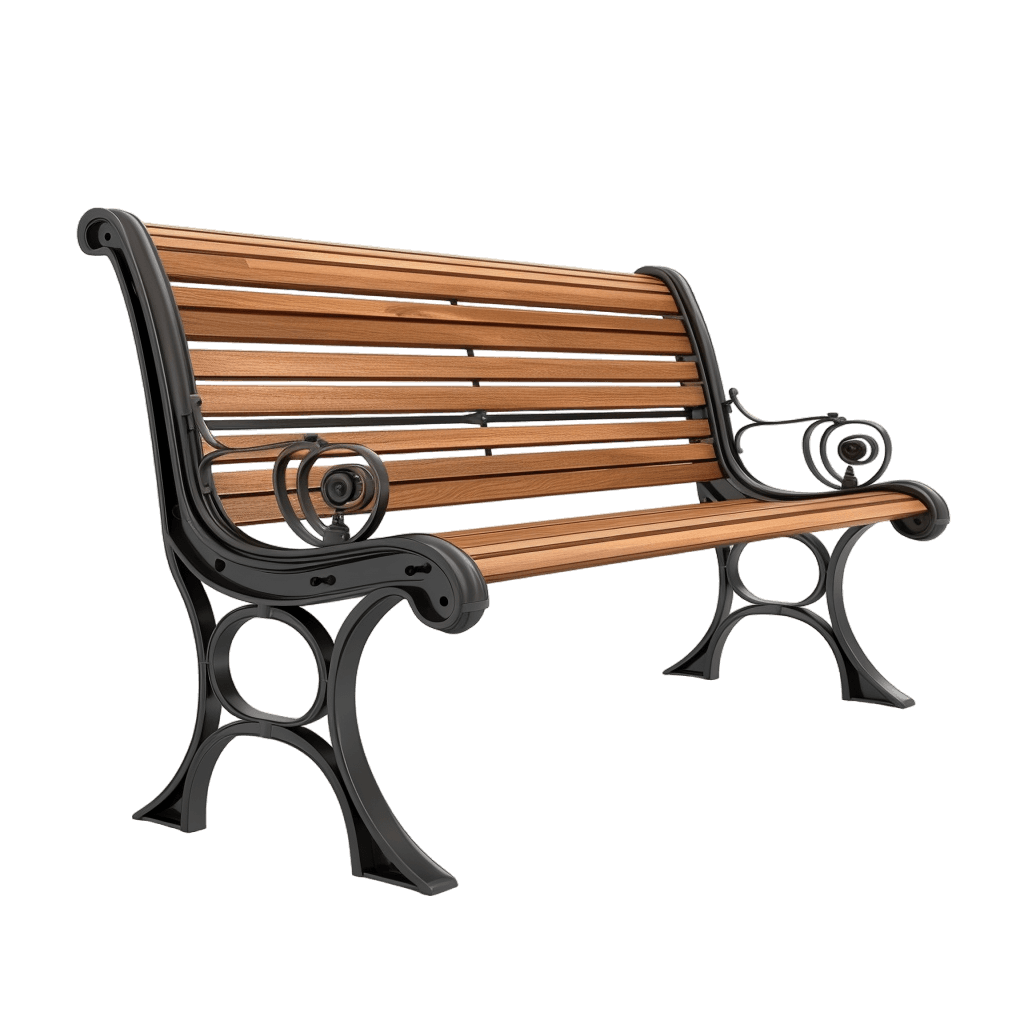 park chair - Rose png