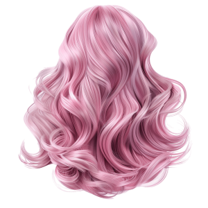pastel pink hair - Rose png
