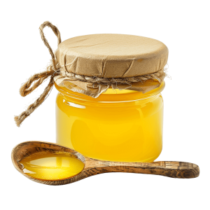 desi ghee in pot with spoon full of it | Download High-Quality Transparent PNG Image