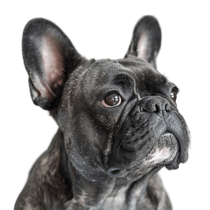 grey french bulldog looking right | Download High-Quality Transparent PNG Image