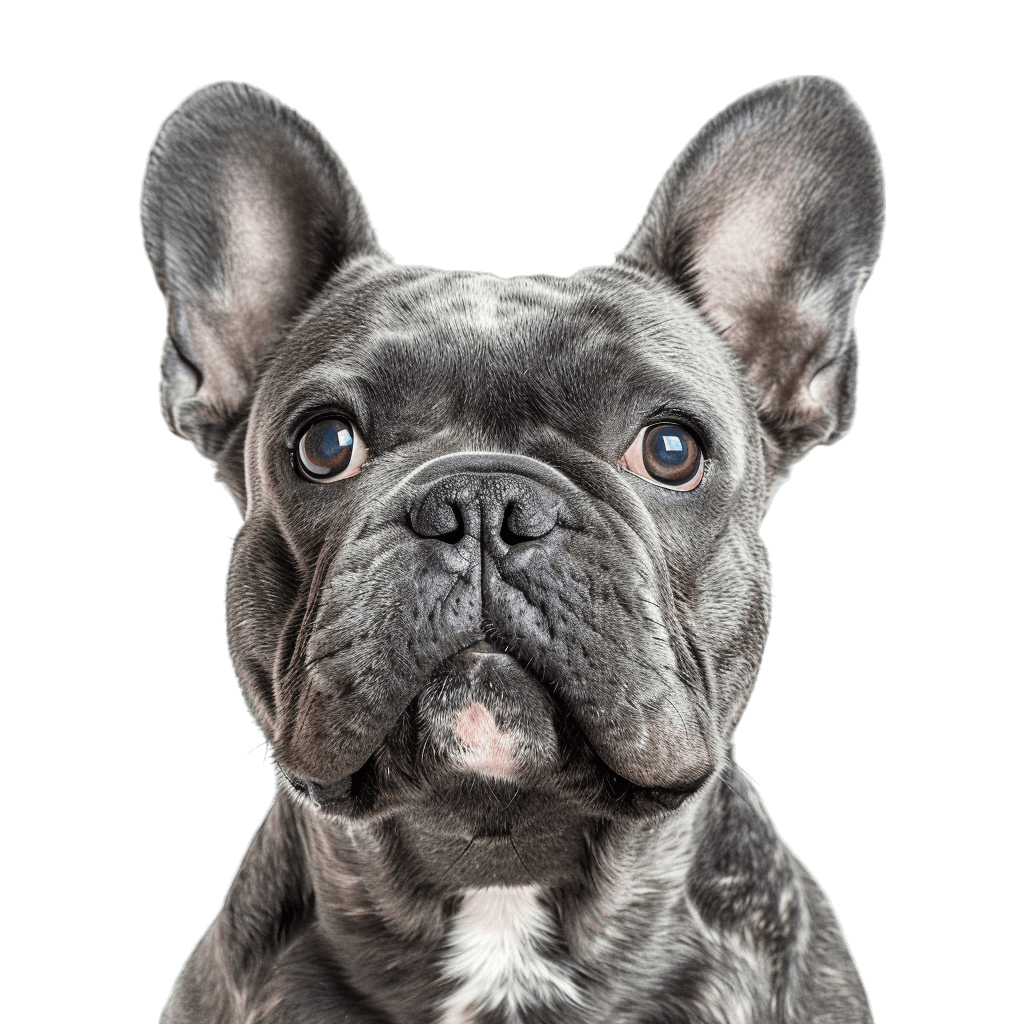 grey french bulldog front view | Download High-Quality Transparent PNG Image