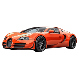 bugatti eb veyron in white color | Download High-Quality Transparent PNG Image