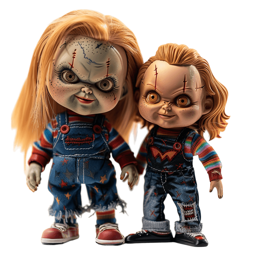 chucky and tiffany dolls for Horror and Movie-Themed Designs | Download High-Quality Transparent PNG Image