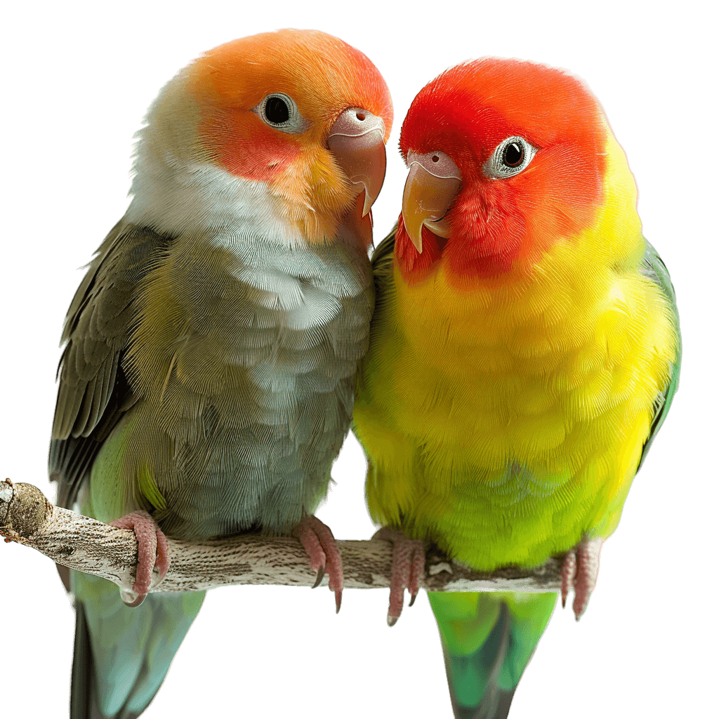 love birds images having colorful body, free png download - Rose png