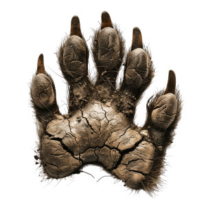 racoon paw print detailed | Download High-Quality Transparent PNG Image