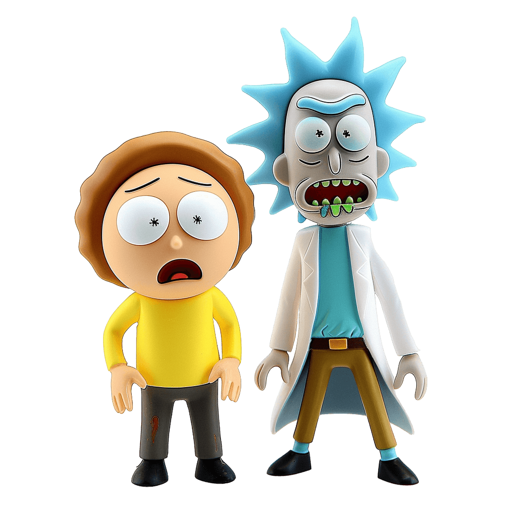 rick and morty with amazed facial expressions | Download High-Quality Transparent PNG Image