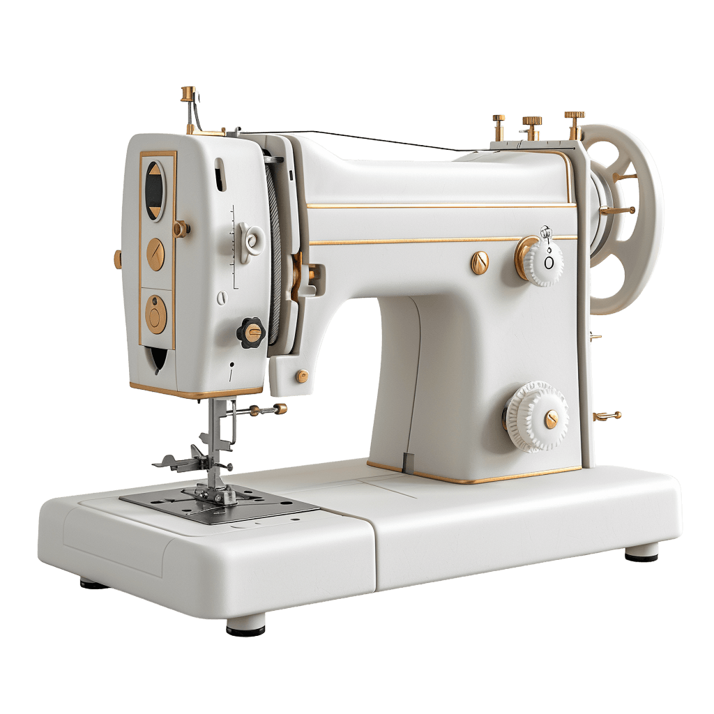 sewing machine in white color | Download High-Quality Transparent PNG Image