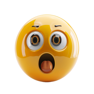 shocked emoji in yellow color icon | Download High-Quality Transparent PNG Image